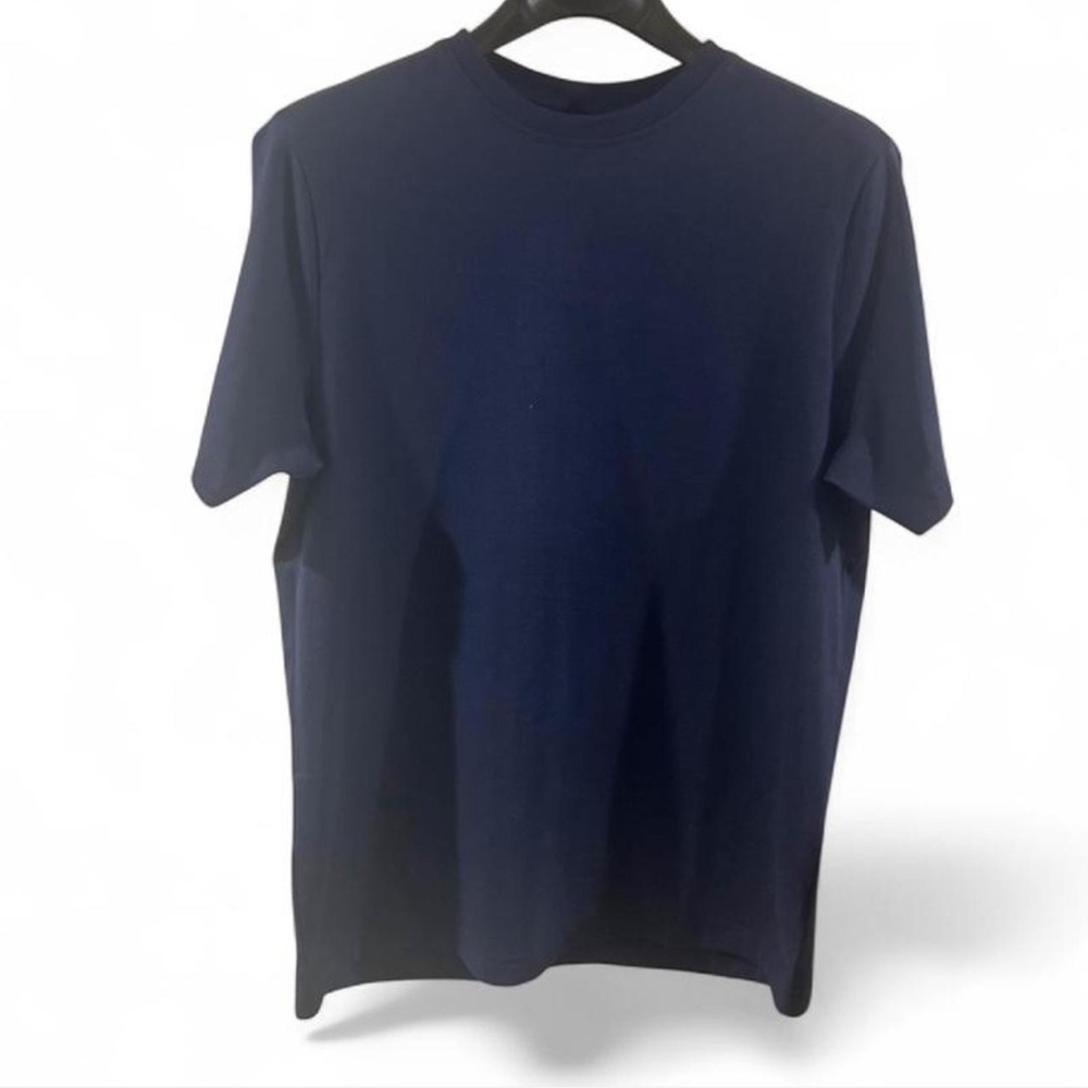 NWT Men’s Jason Wu Navy Blue Heavyweight Cotton Crewneck Tee Size Medium